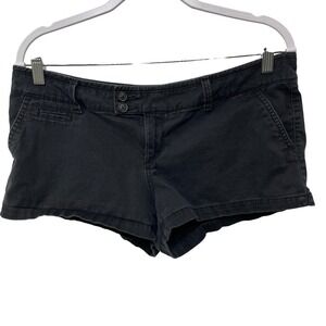 Y2K 2010s American Eagle Womens Black Low Rise Micro Mini Shorts Low Rise 10